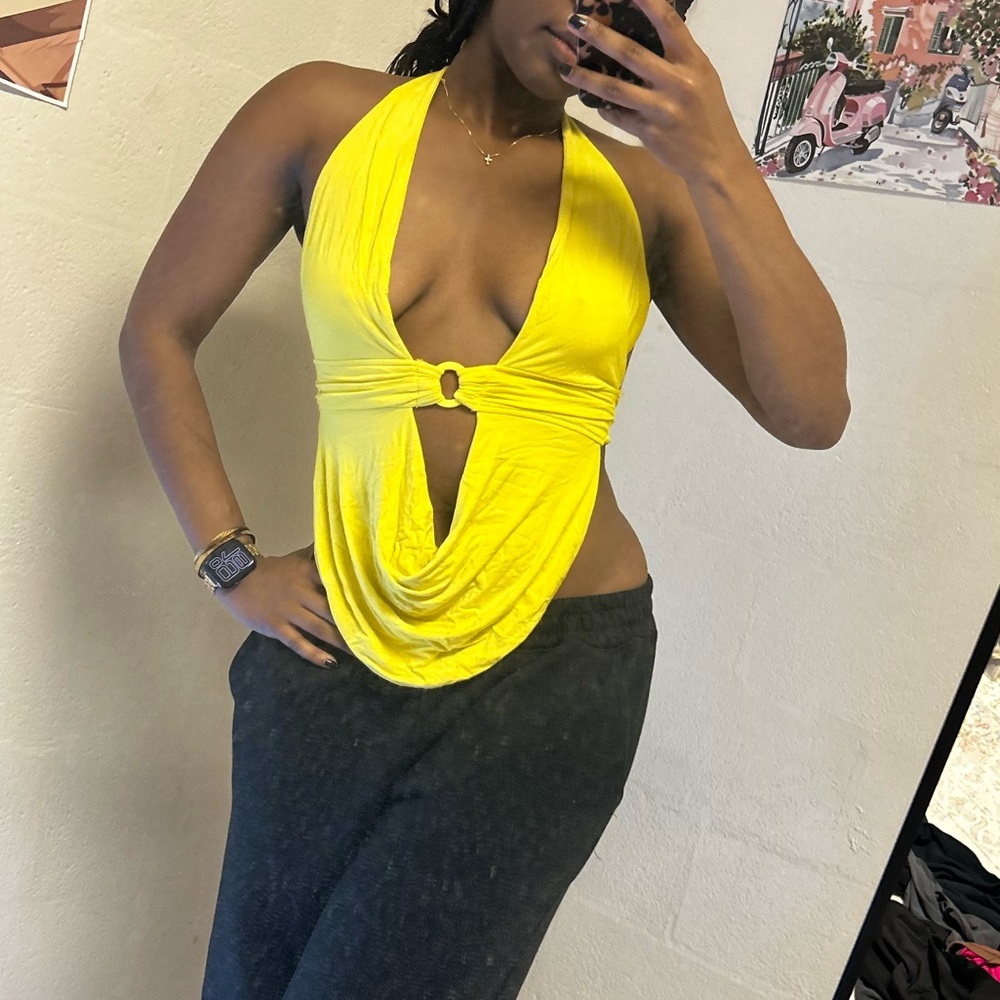 Yellow Halter Top